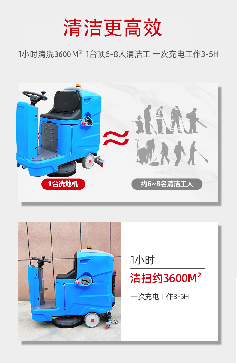 北海驾驶式洗地机更适合用在高铁站